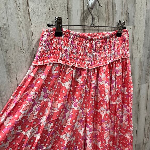 Simply Southern Floral Palazzo Flowy Wide Leg Beachy Pants One Size - Picture 2 of 7